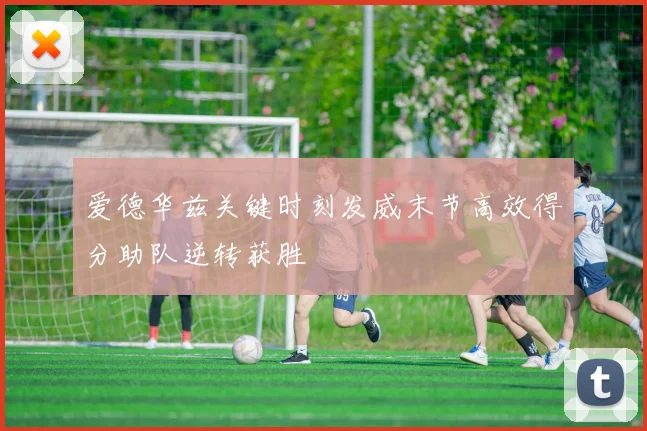 爱德华兹关键时刻发威末节高效得分助队逆转获胜